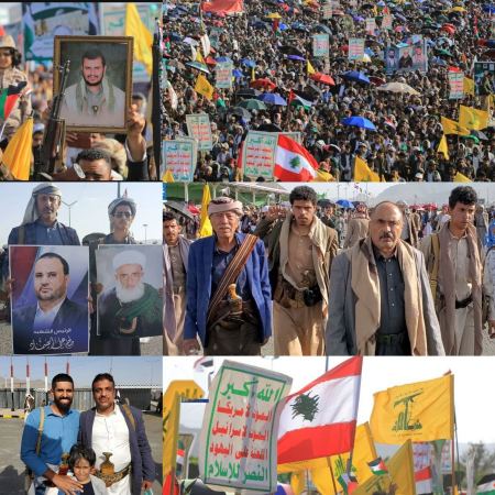 يمن الإيمان في جهاد وثبات مع غ ز ة ولبنان